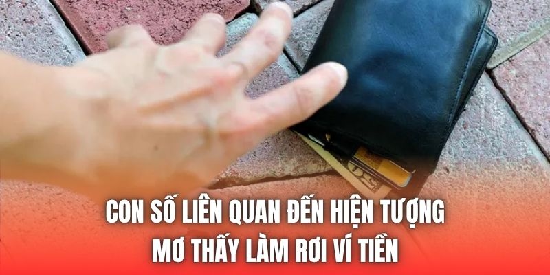 Con số liên quan đến hiện tượng mơ thấy làm rơi ví tiền